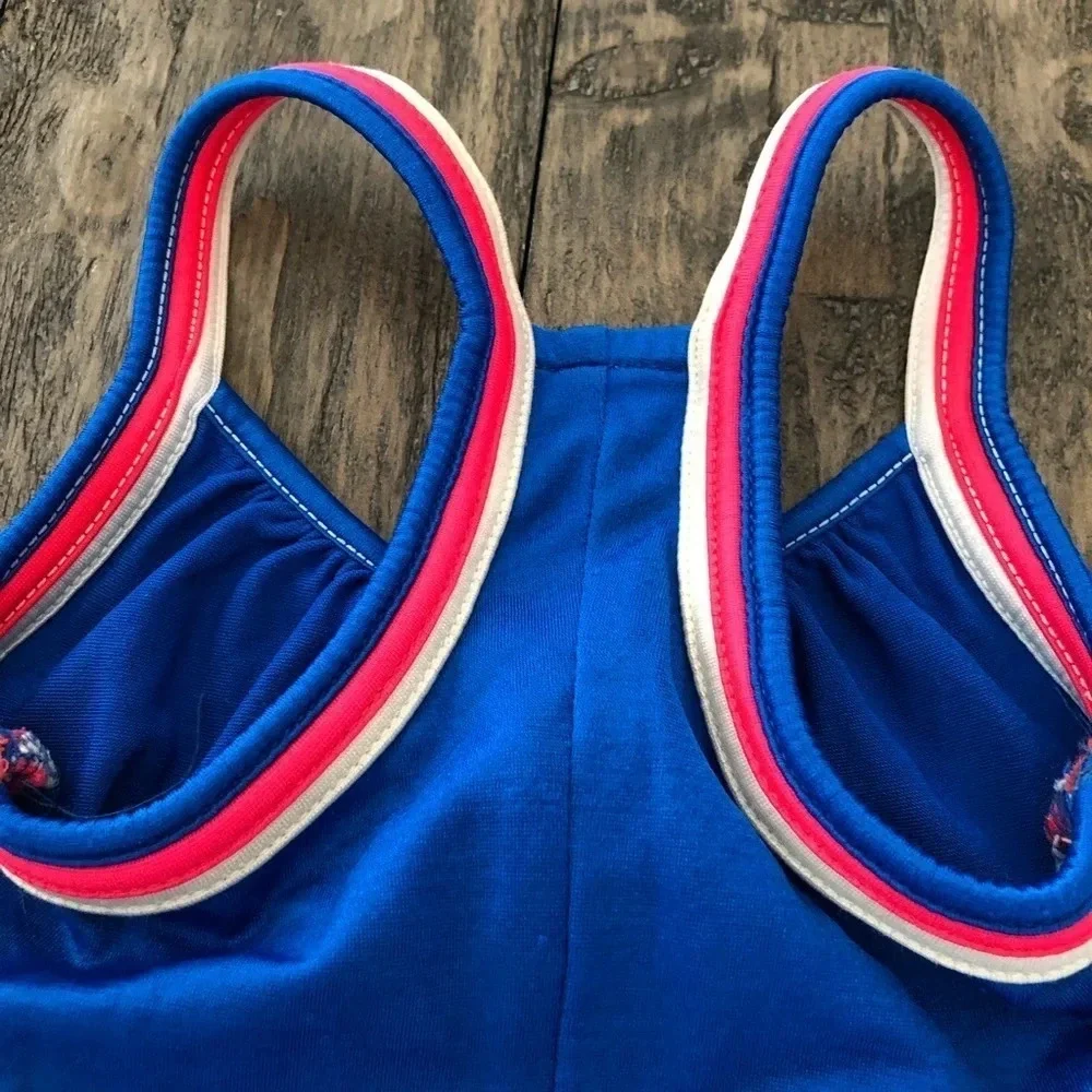Vintage Catalina USA Girls One‎ Piece Swimsuit Blue